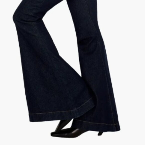 Good American Super High Waist Super Flare Jeans – Indigo 716 – 0 – NWT - Picture 5 of 5